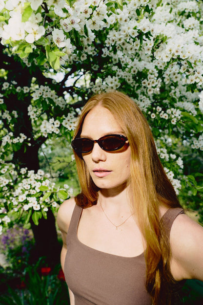 CHPO Alice Sunglasses Smoke Green / Green Turtle Brown / Brown