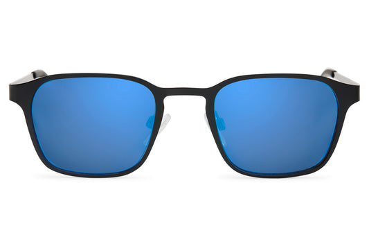 Brto Recycled Sunglass Black Matte Blue