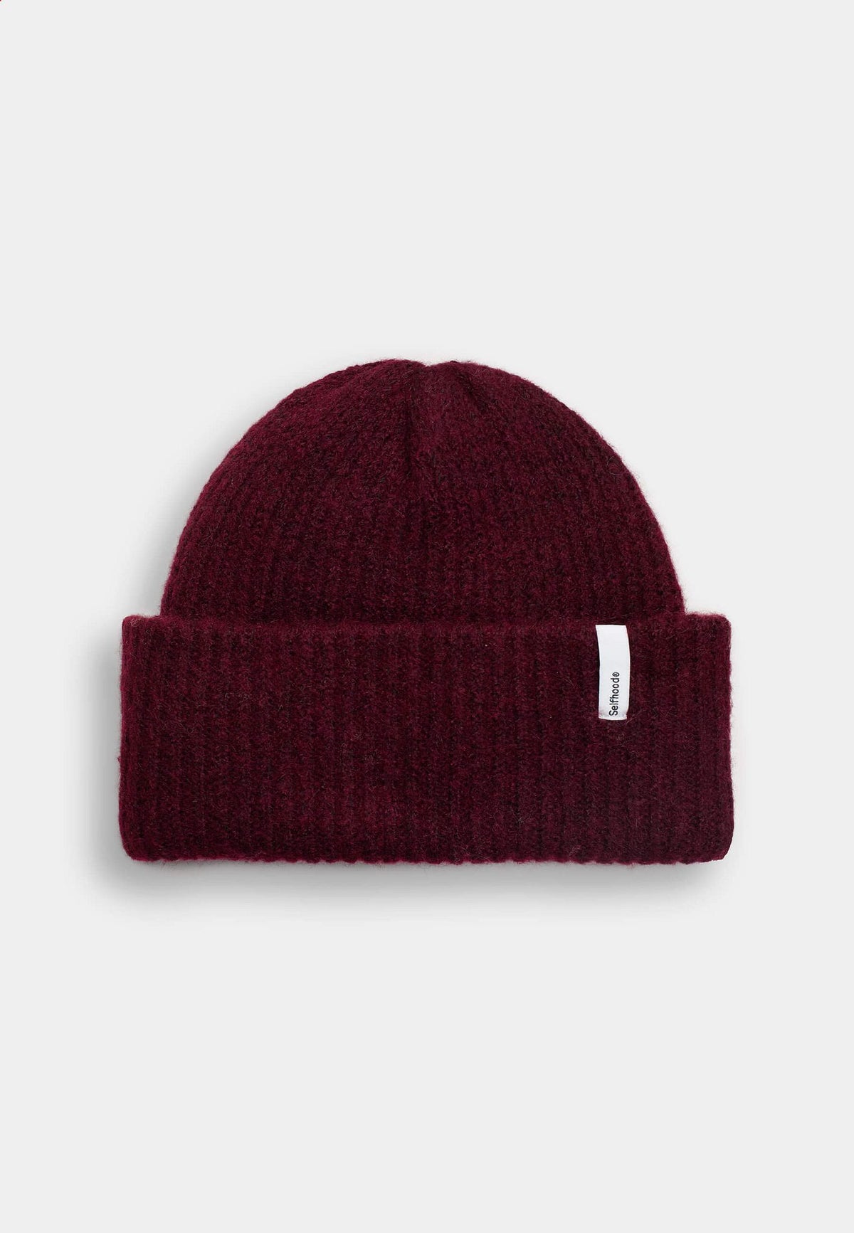 Selfhood Fluffy Beanie Burgundy