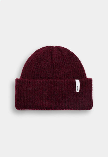 Selfhood Fluffy Beanie Burgundy