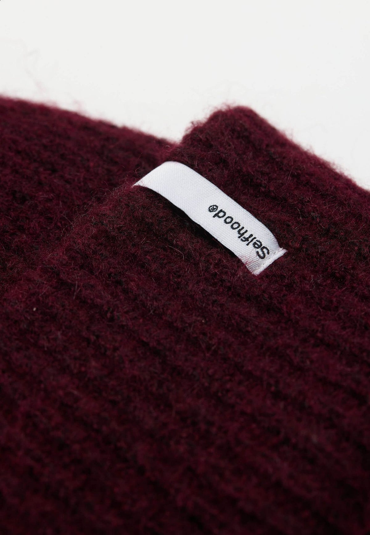 Selfhood Fluffy Beanie Burgundy