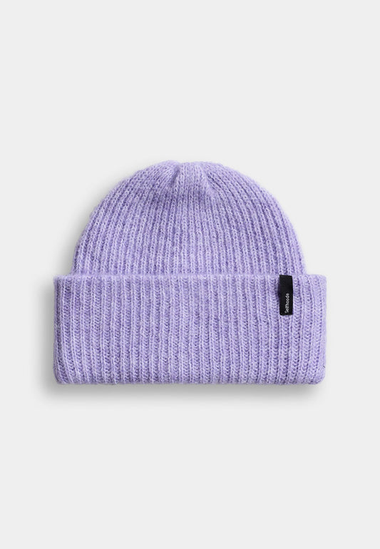 Selfhood Fluffy Beanie Green Lilac