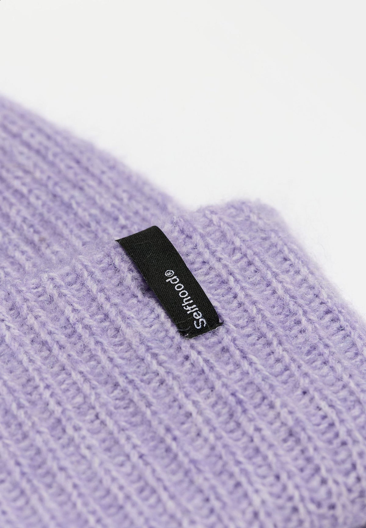 Selfhood Fluffy Beanie Green Lilac