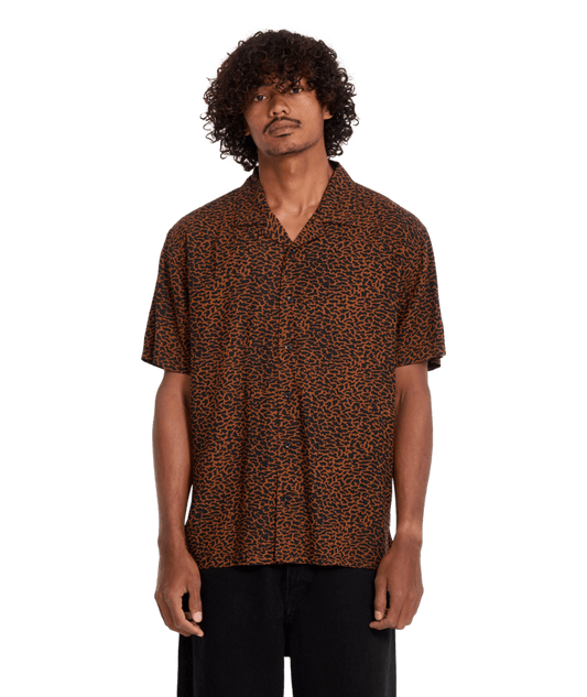Volcom Utopia Print SS Brown