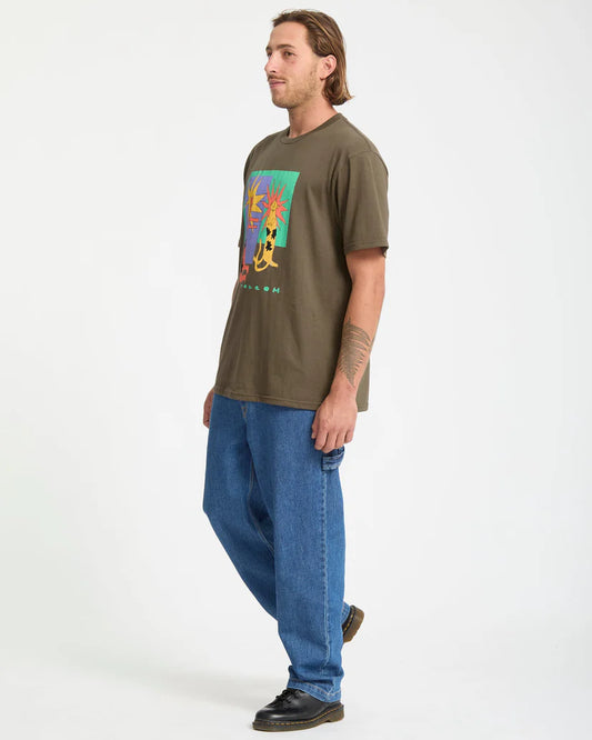 Volcom Longo Cats T-Shirt Braun