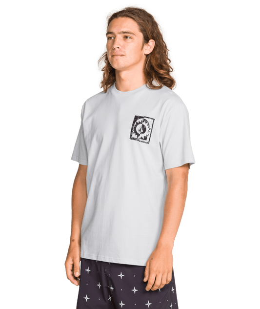 Volcom Burner SS Tee Light Blue Acid