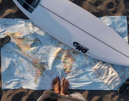 Awesome Maps Surftrip Map Towel