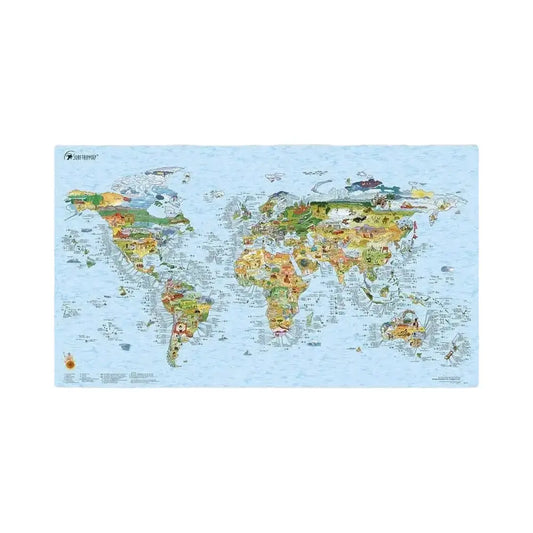 Toalha de mapa Surftrip Awesome Maps
