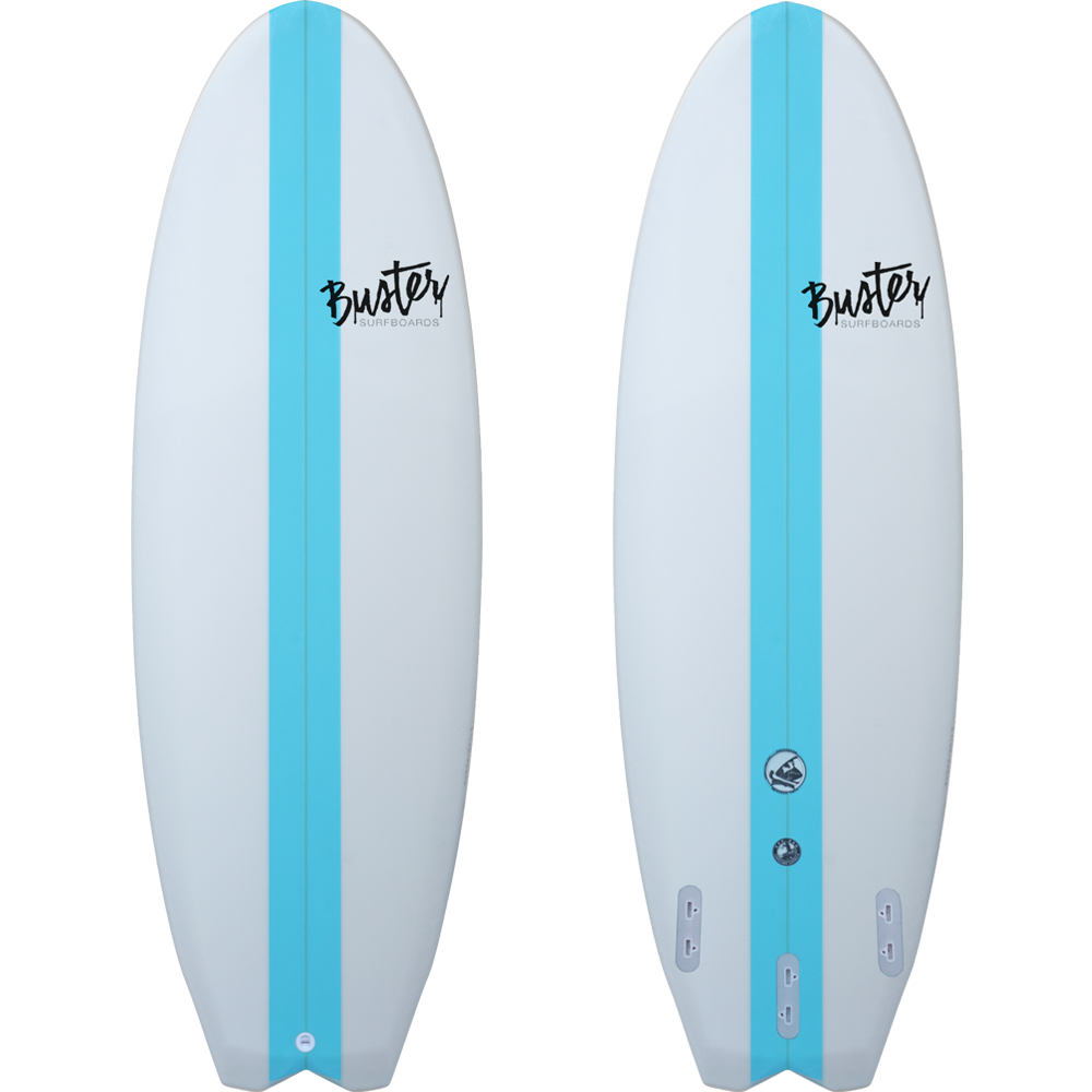 Buster Space Twin 5'0 Surfbrett Super Rails