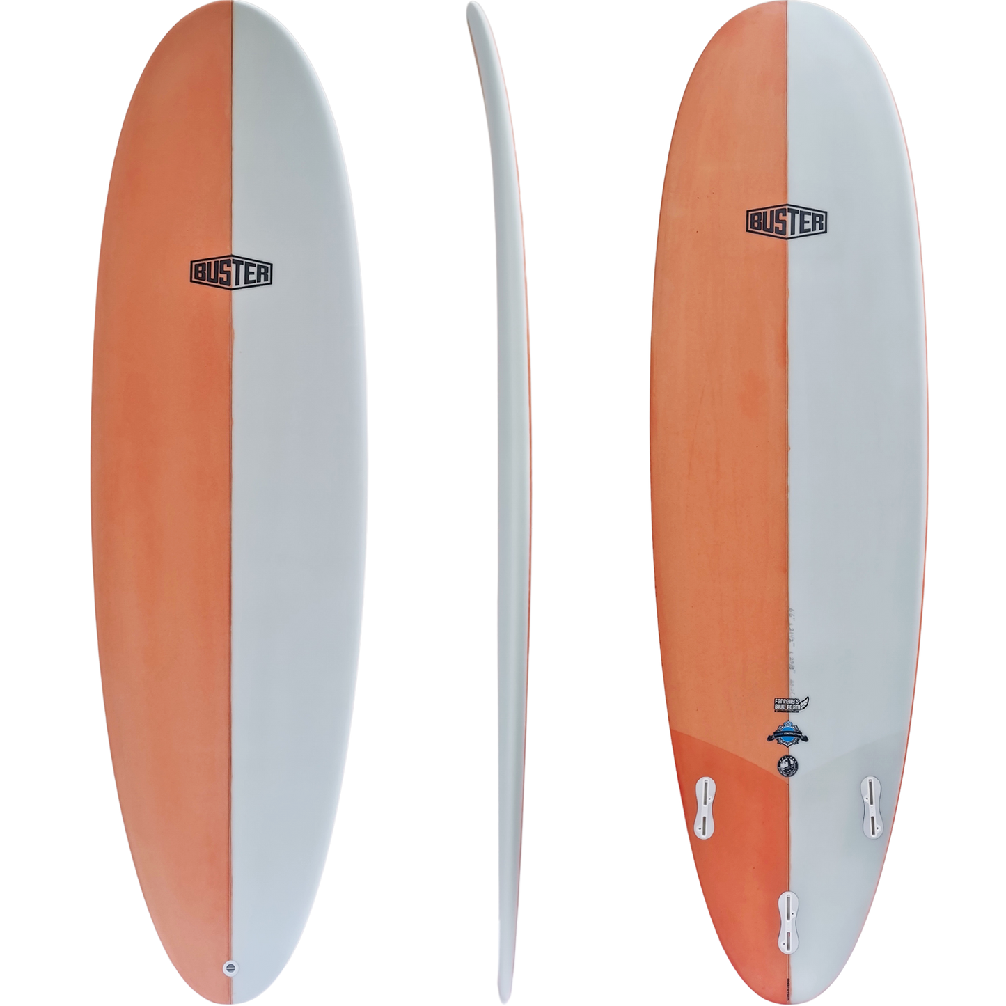 Buster Egg 6'6 Surfboard Creme Orange
