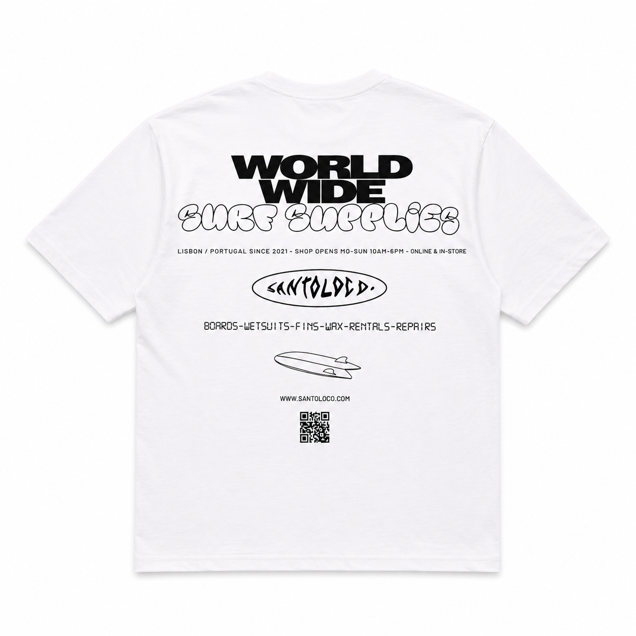 SantoLoco Munich Store Tee White