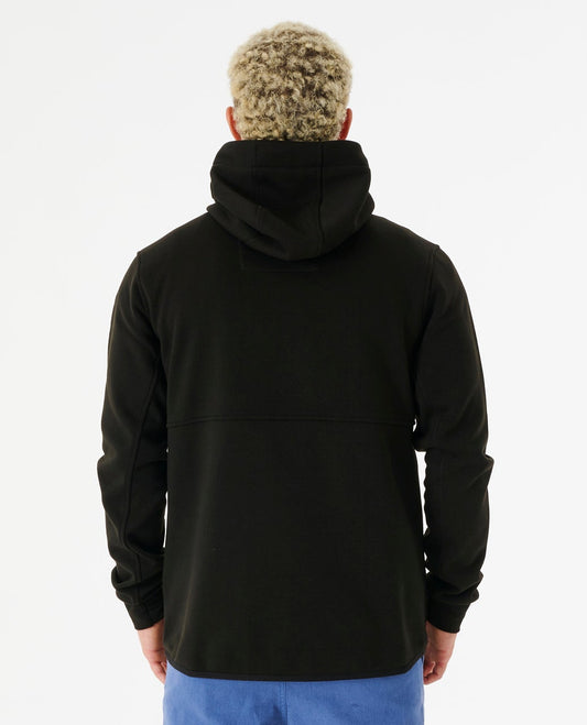 Rip Curl Departed Bonded DWR Zip Black