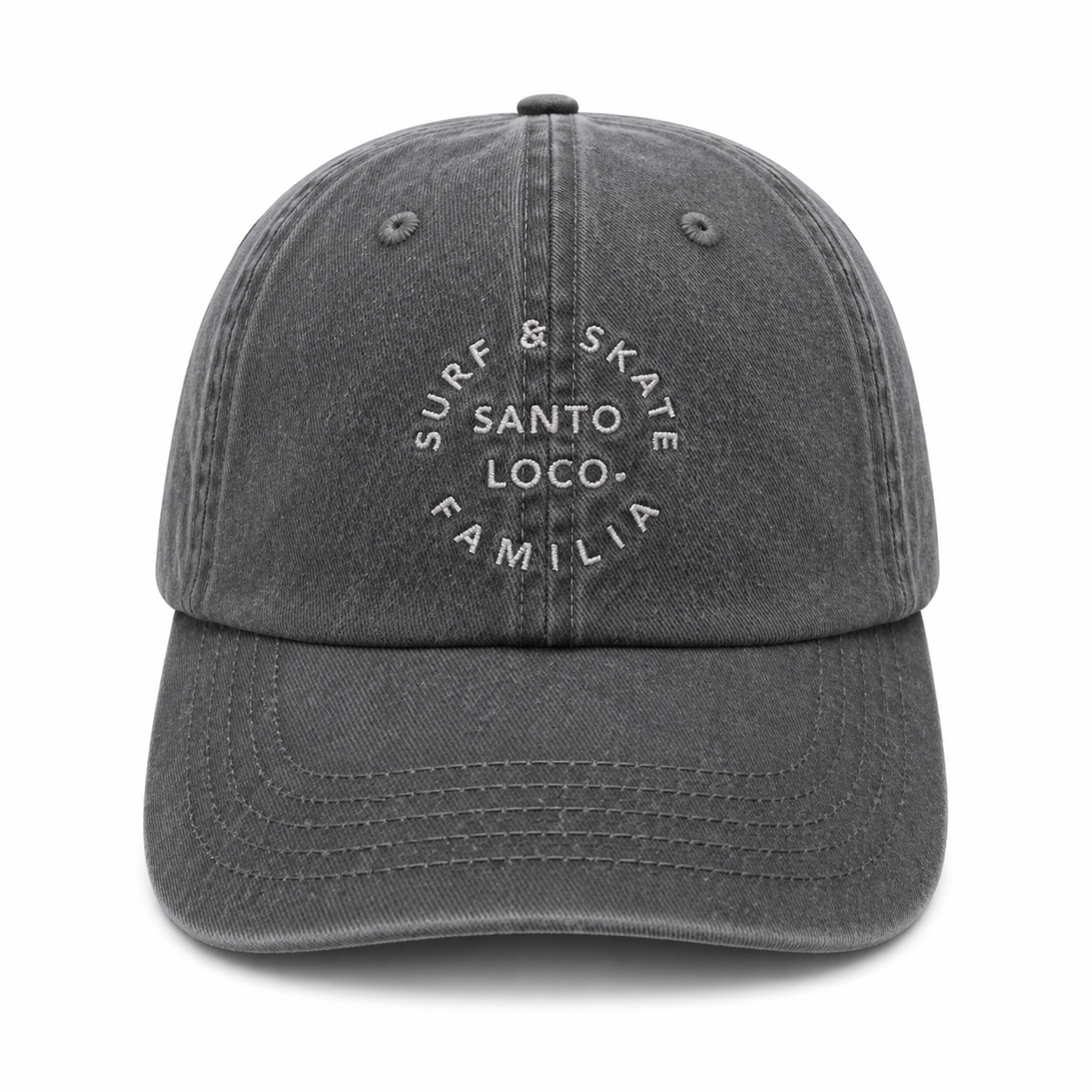 Boné SantoLoco Família Lavagem Cinza