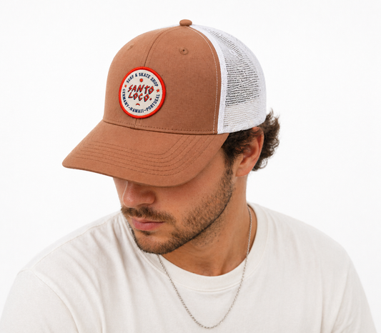 SantoLoco Logo Trucker Cap Earth