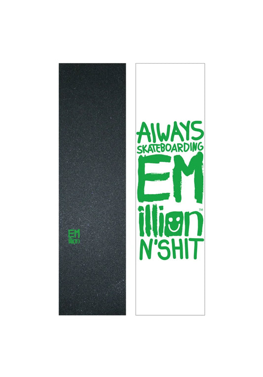 EM milhões | Griptape - Lage | Logotipo pequeno verde