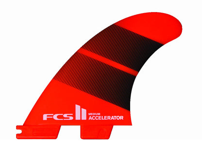 FCS II Accelerator Neo Glass Small Tang Gradient Tri Fins