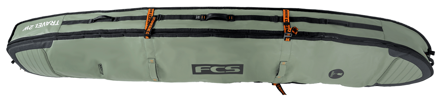FCS Travel 2W Longboard Wheelie 10'0 Alpine Surfboardbag