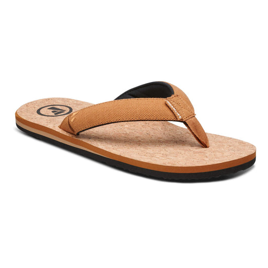 FoamLife Mully Cork Flip Flop Tan