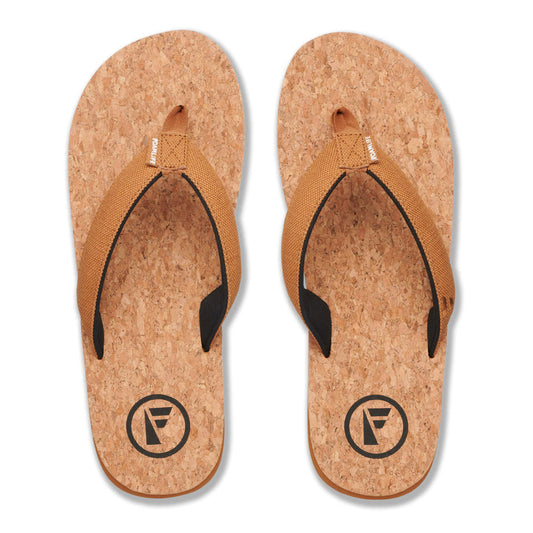 FoamLife Mully Kork Flip Flop Hellbraun