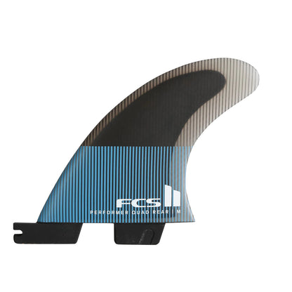 FCS II Performer PC Medium Tranquil Blue Quad Rear Retail Fins