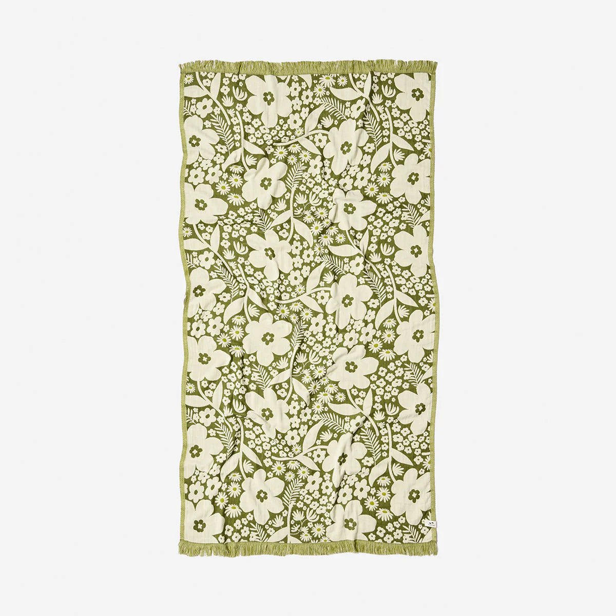 Slowtide Frankee Driftweave Turkish Towel Avocado