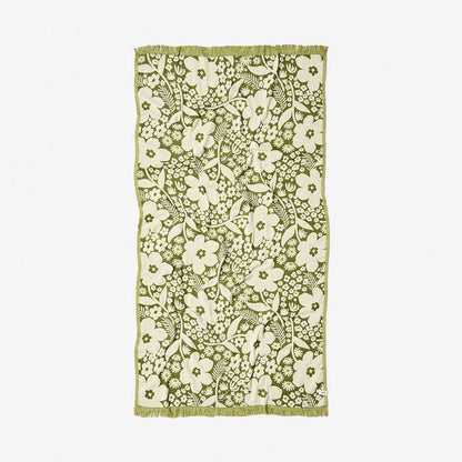 Slowtide Frankee Driftweave Turkish Towel Avocado