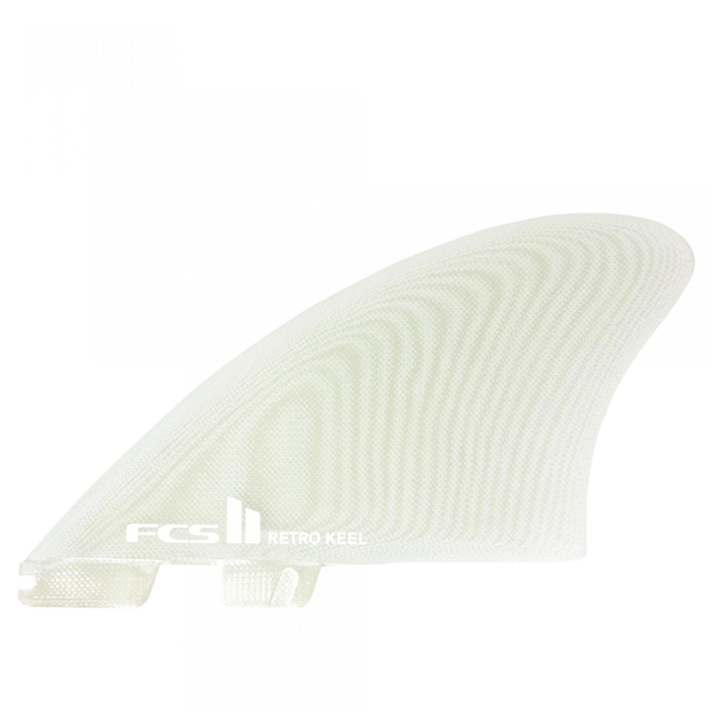 FCS II Retro Keel PG Clear Twin Retail Fins