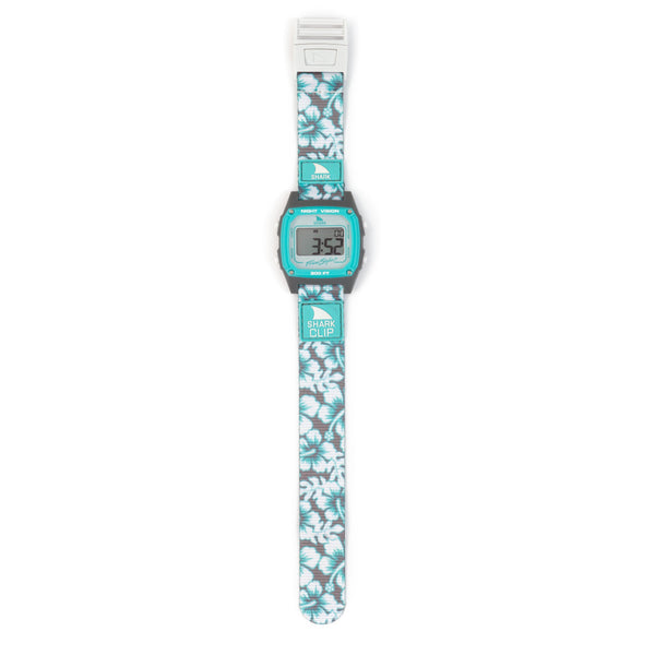 Freestyle Shark Aqua Hibiscus Clip Uhr