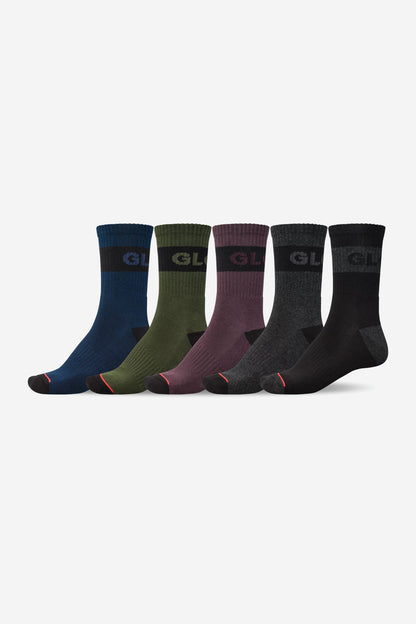 Globe Horizons Crew Sock 5er Pack