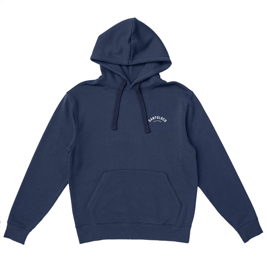 SantoLoco Munich Surfing is a MotorSport Hoodie Dark Blue