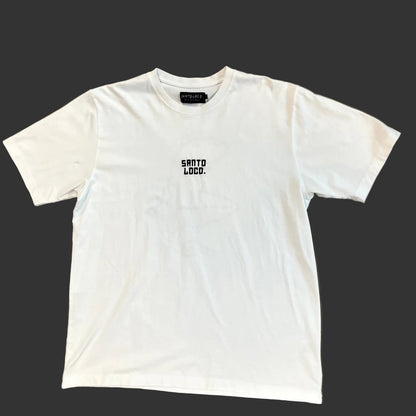 Camiseta SantoLoco Pixel Hai Branca