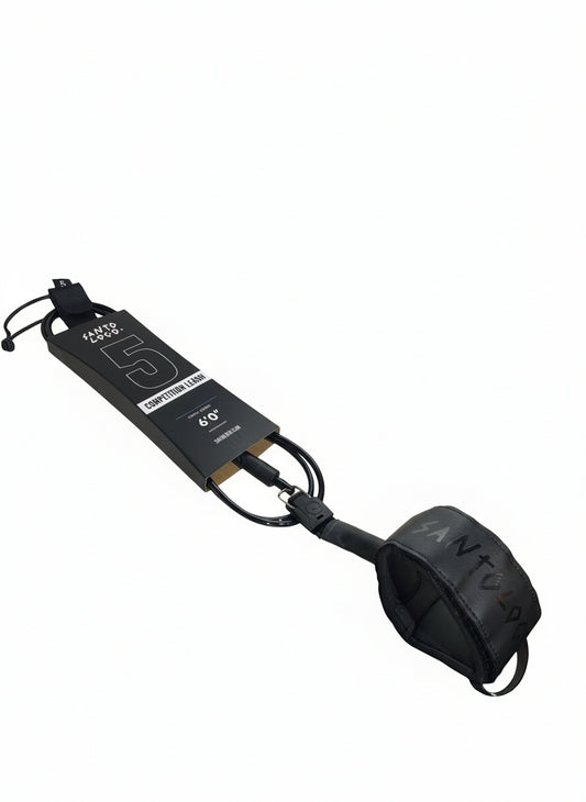 SantoLoco 5 ft Premium Surf Leash + Edgeboards Releash - Montiert