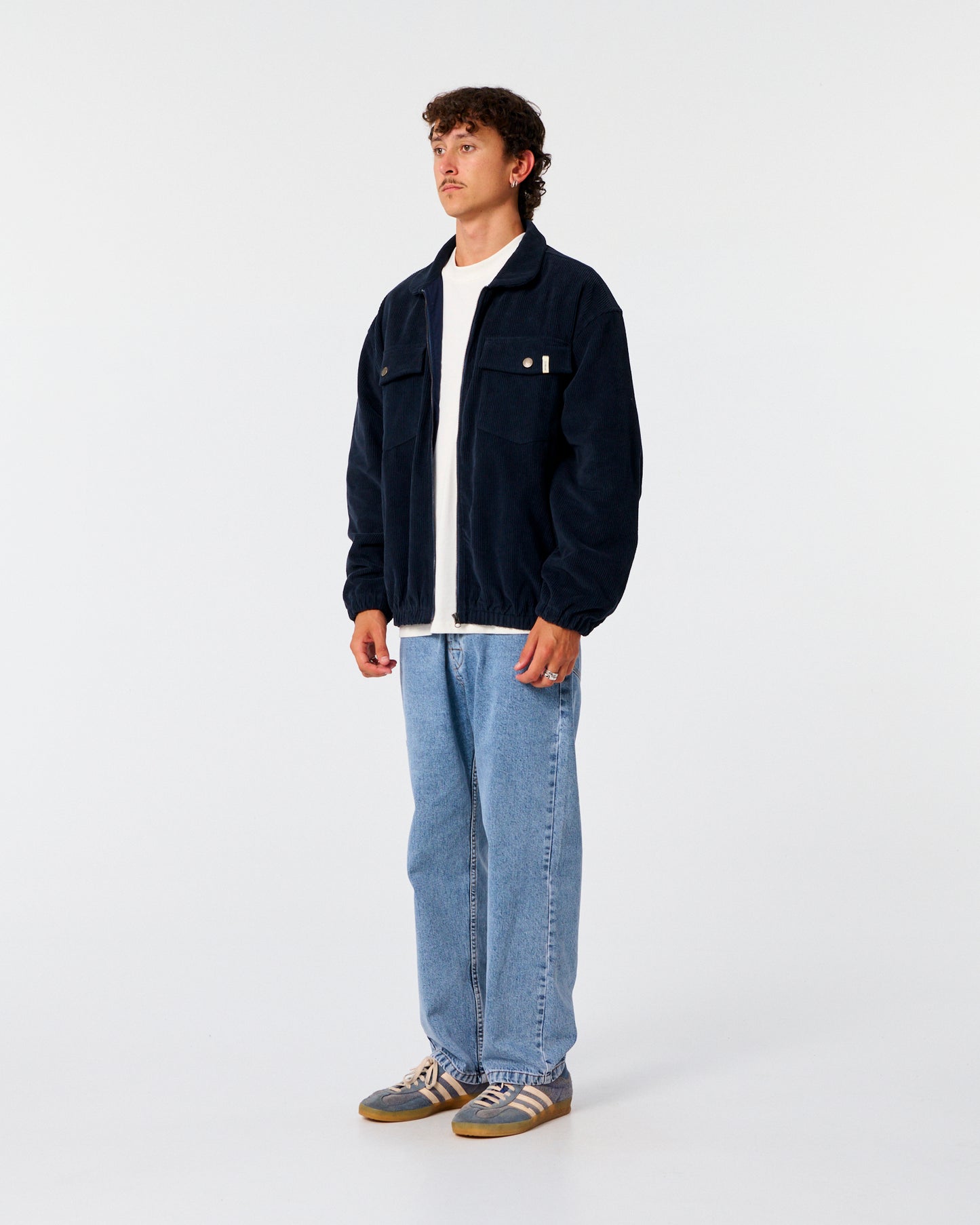 TCSS Blackbird Cord Jacket Worker Blue