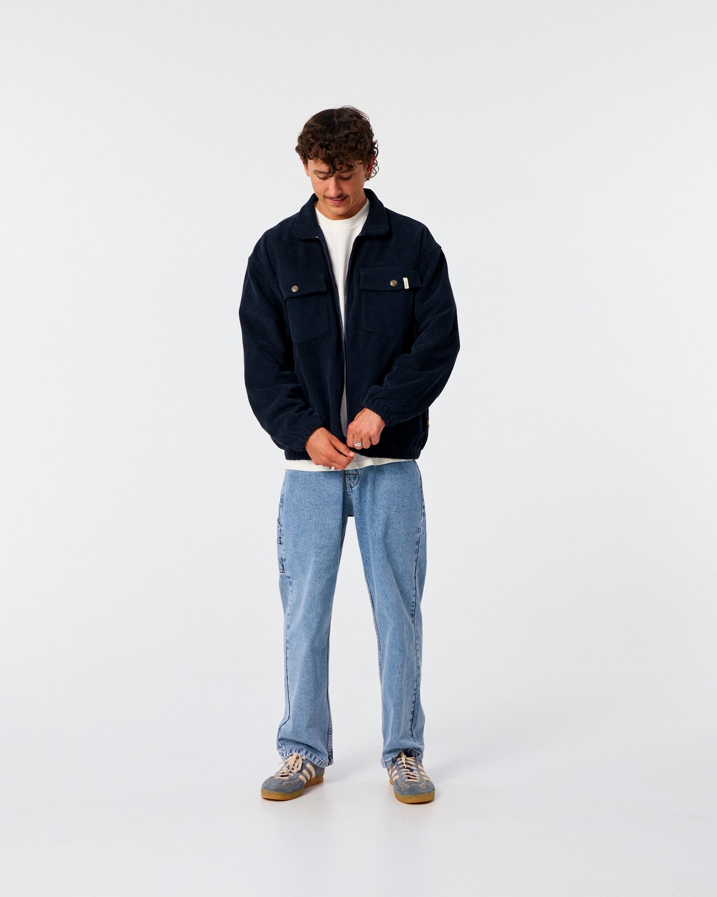 TCSS Blackbird Cord Jacket Worker Blue