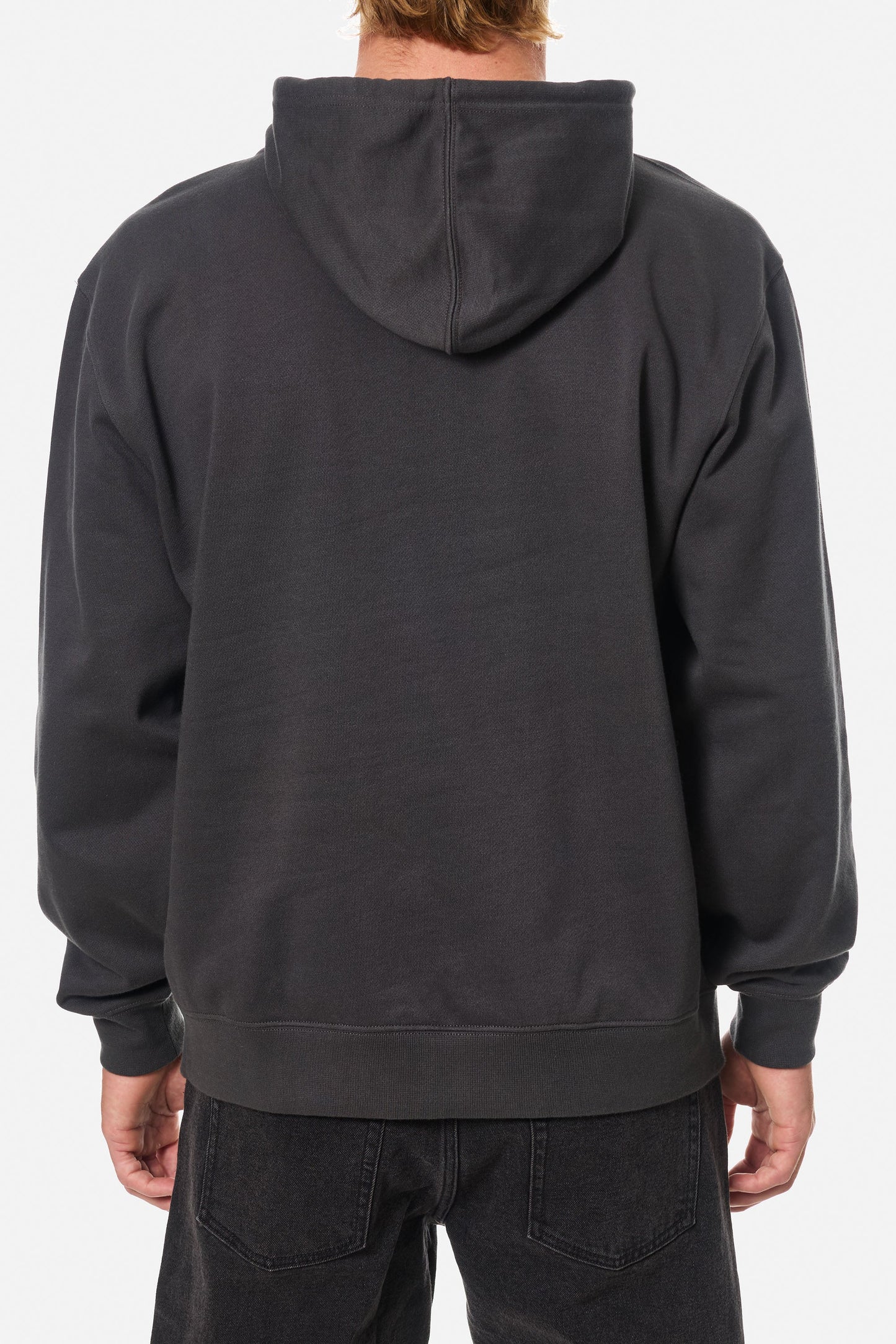 Katin Emb Full Zip Hood Fleece Black Wash