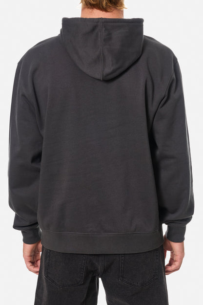 Katin Emb Full Zip Hood Fleece Black Wash