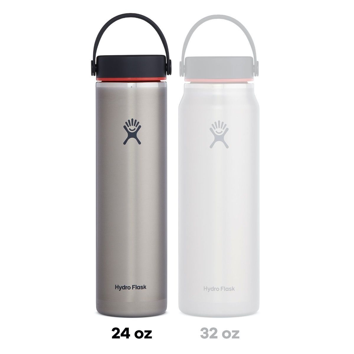 Hydro Flask Hydration 24 oz Lightweight Wide Mouth Flex Cap Trail Series Quartz