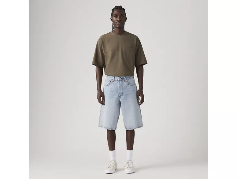 Levis 470 Baggy Shorts Light Indigo