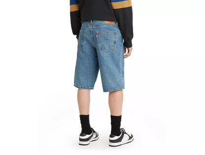 Levis 469 Loose Shorts Med Indigo