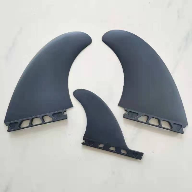 Twin Fin Set mit Center Finne für Futures Black