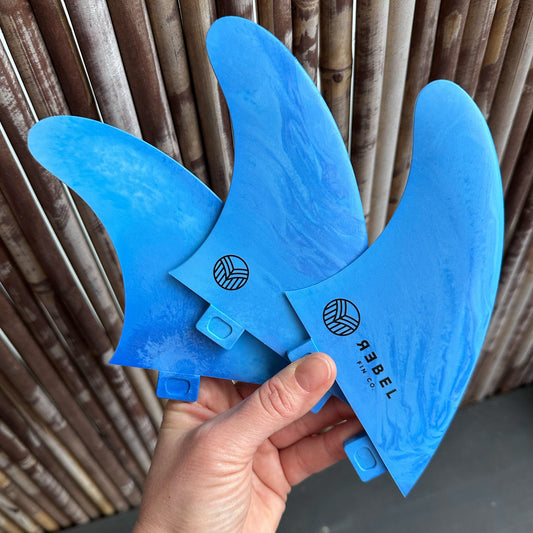 Aletas Rebel Thruster Fiberglass Marble FCS 1