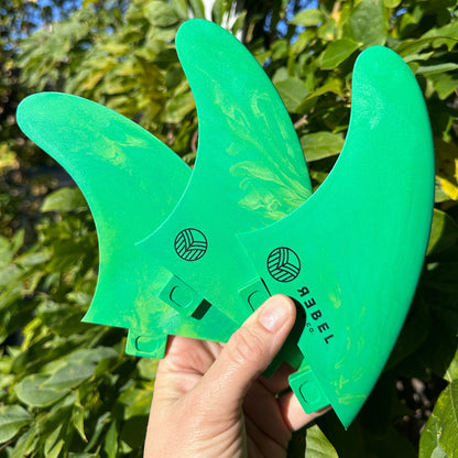 Rebel Thruster Marble "Green room" FCS I Fins