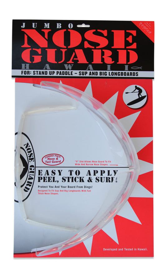 SurfCo Hawaii Jumbo Nose Guard & Tail Guard Combo Pack Clear