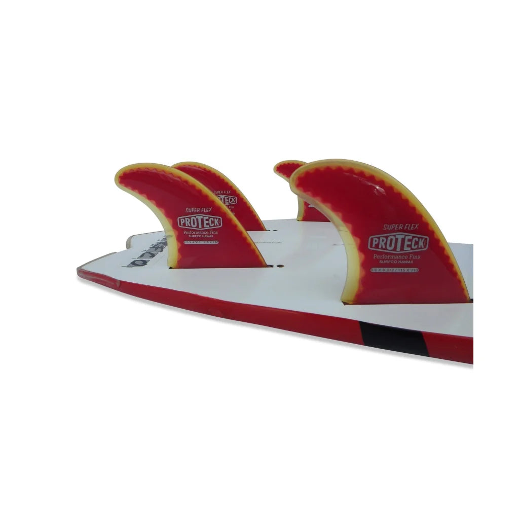 SurfCo Hawaii Super Flex Fin SUP Quad Set - Futuros