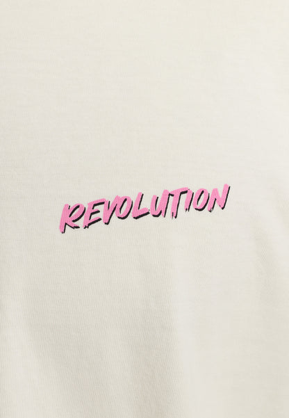 Revolution Printed T-shirt Offwhite