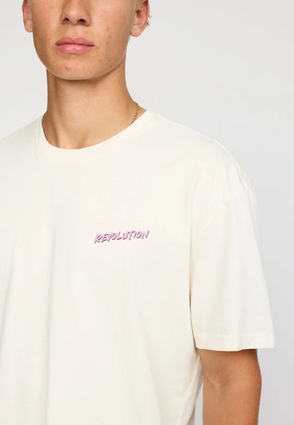 Revolution Printed T-shirt Offwhite