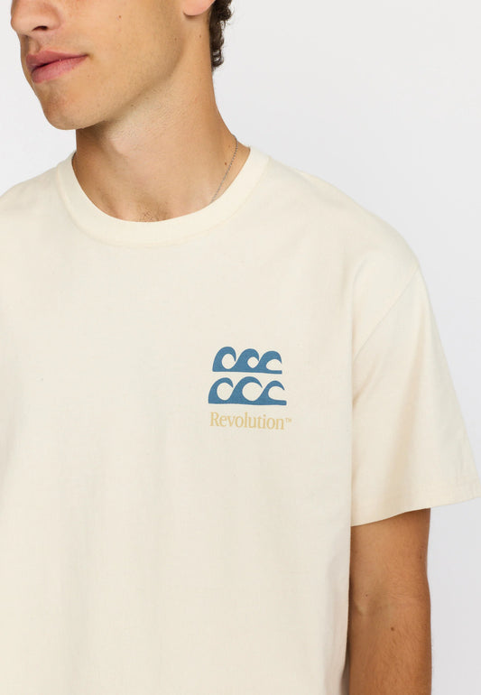 Revolution Printed T-Shirt Offwhite