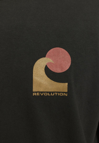 Revolution Printed T-shirt Black