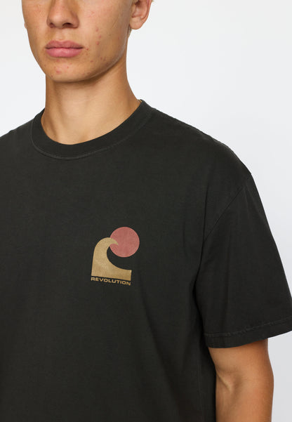 Revolution Printed T-shirt Black