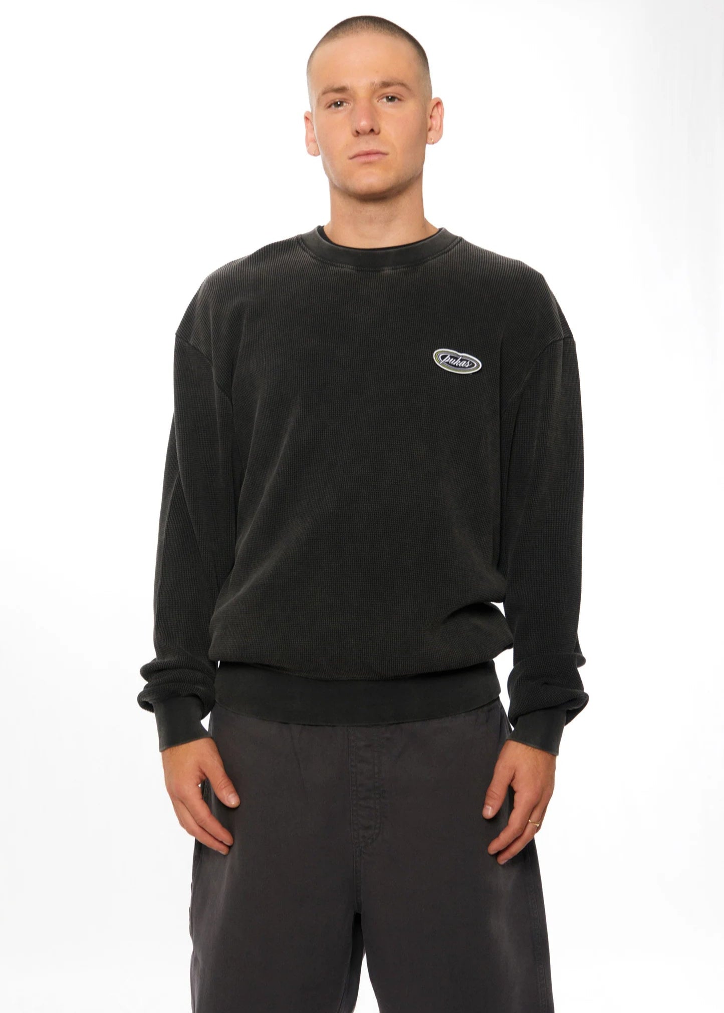 Pukas Crew Waffle Sweatshirt